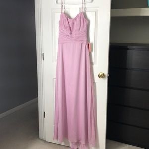 Belsoie Tiffany Chiffon Pink dress size 10